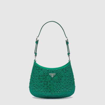 프라다 여성 클레오 새틴 백 1BC169 - Prada Womens Cleo satin bag - pr496x