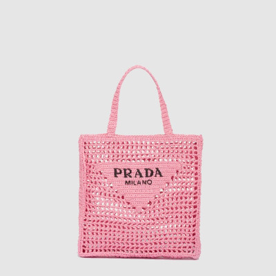 프라다 여성 크로셰 토트백 1BG393 - Prada Womens Crochet Tote Bag - pr497x