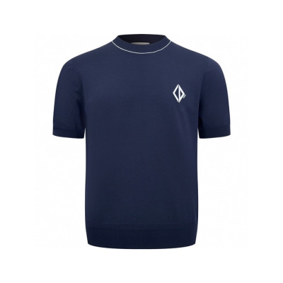 디올 남성 라운드 반팔티 - Dior Mens Round Tshirt - di457x