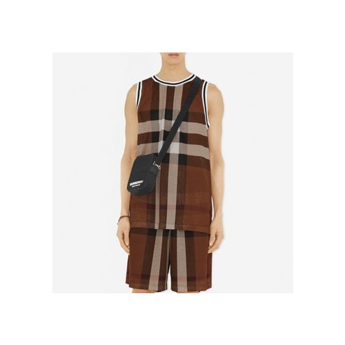 버버리 남성 브라운 나시 - Burberry Mens Brown Sleeveless Tshirts - bu178x