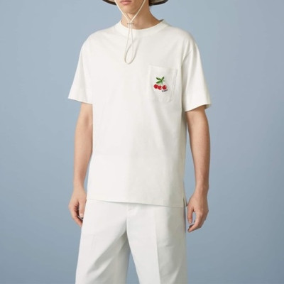 구찌 남/녀 화이트 크루넥 반팔티 - Gucci Unisex White Short sleeved Tshirts - gu673x