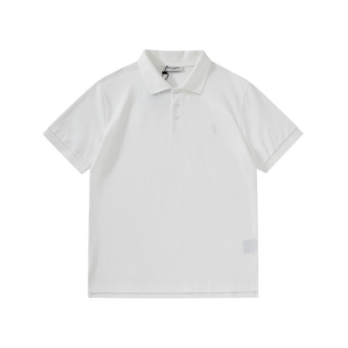 입생로랑 남성 화이트 폴로 반팔티 - Saint laurent White Short sleeved Tshirts - ysl352x