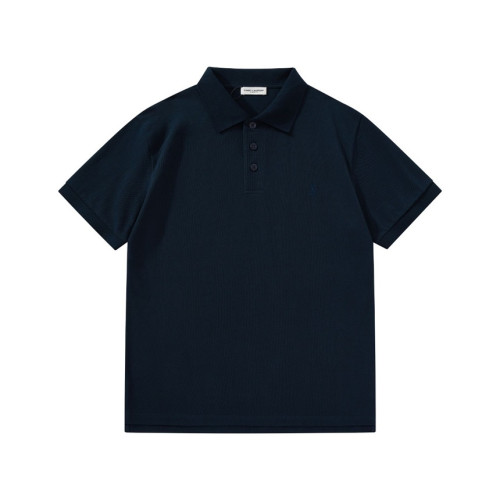 입생로랑 남성 네이비 폴로 반팔티 - Saint laurent Navy Short sleeved Tshirts - ysl353x
