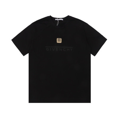 지방시 남성 크루넥 블랙 반팔티 - Givenchy Mens Black Short Sleeved Tshirts - gi269x