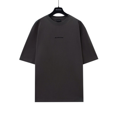 발렌시아가 남성 블랙 크루넥 반팔티 - Balenciaga Mens Black Short sleeved Tshirts - ba379x