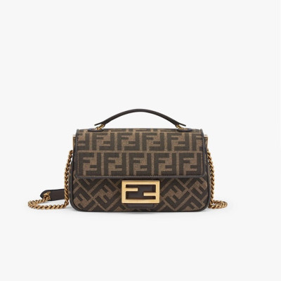 펜디 여성 브라운 미니 선샤인 백 - Fendi Womens Brown mini Sunshine Bag - fe114x