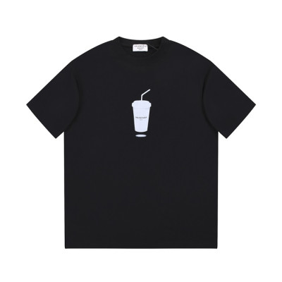 발렌시아가 남성 블랙 크루넥 반팔티 - Balenciaga Mens Black Short sleeved Tshirts - ba404x