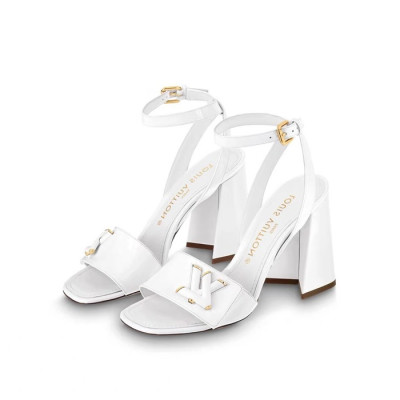 루이비통 여성 화이트 샌들 - Louis vuitton Womens White Sandals - lv985x