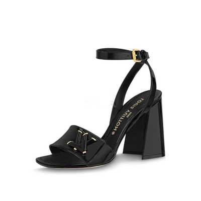 루이비통 여성 블랙 샌들 - Louis vuitton Womens Black Sandals - lv986x