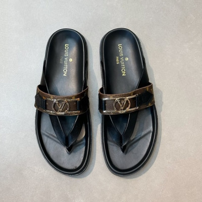 루이비통 남성 브라운 슬리퍼 - Louis vuitton Mens Brown Slippers - lv993x