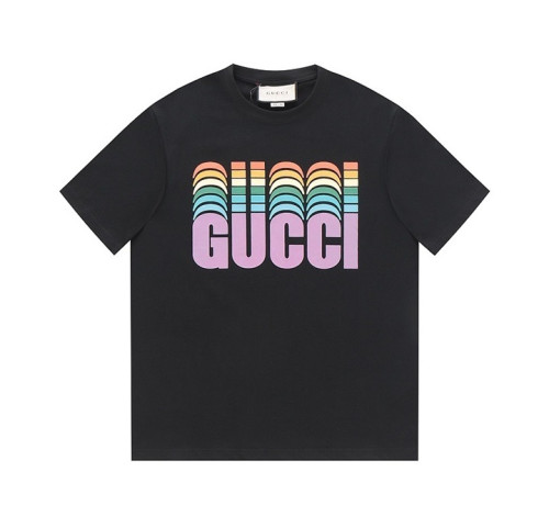 구찌 남/녀 블랙 크루넥 반팔티 - Gucci Unisex Black Short sleeved Tshirts - gu695x