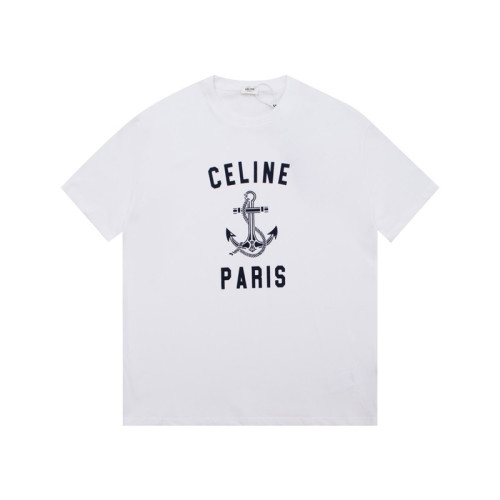 셀린느 남성 화이트 크루넥 반팔티 - Celine Mens White Short sleeved Tshirts - ce155x