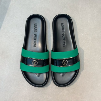 루이비통 남성 그린탭 슬리퍼 - Louis vuitton Mens Green Tap Slippers - lv1051x