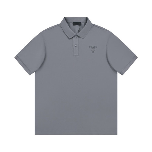 프라다 남성 그레이 폴로 반팔티 - Prada Mens Gray Short sleeved Tshirts - pr523x