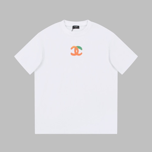 샤넬 남/녀 크루넥 화이트 반팔티 - Chanel Unisex White Tshirts - ch420x