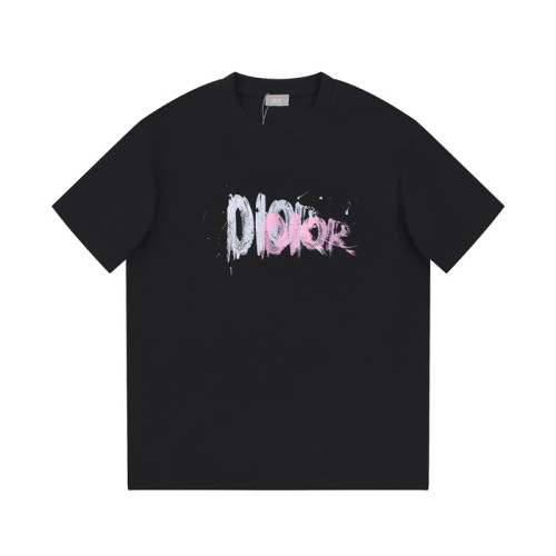 디올 남성 블랙 크루넥 반팔티 - Dior Mens Black Short sleeved Tshirts - di492x