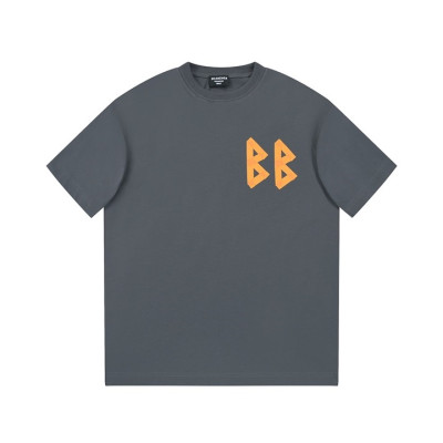 발렌시아가 남성 그레이 크루넥 반팔티 - Balenciaga Mens Gray Short sleeved Tshirts - ba437x