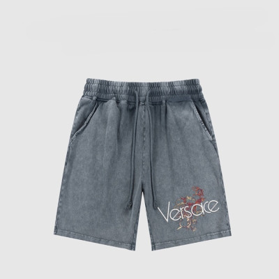 베르사체 남성 블루 반바지 - Versace Mens Blue Half-pants - ve111x