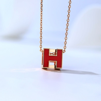 에르메스 여성 레드 목걸이 - Hermes Womens Red Necklace - acc121x