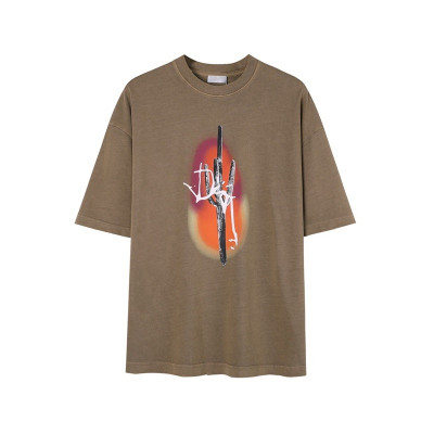 디올 남성 카멜 크루넥 반팔티 - Dior Mens Camel Short sleeved Tshirts - di507x