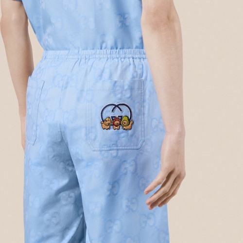 구찌 남성 캐쥬얼 블루 반바지 - Gucci Mens Blue Half-pants - gu742x