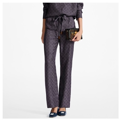 루이비통 여성 블랙 팬츠 - Louis vuitton Womens Black Pants - lv1162x