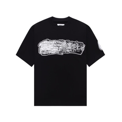 메종마르지엘라 남/녀 크루넥 블랙 반팔티 - Maison Margiela Unisex Black Tshirts - mai173x