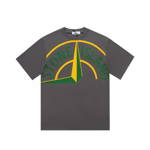 스톤아일랜드 남성 그레이 크루넥 반팔티 - Stone Island Mens Gray Tshirts - st73x