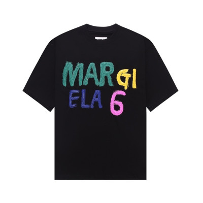 메종마르지엘라 남/녀 크루넥 블랙 반팔티 - Maison Margiela Unisex Black Tshirts - mai180x