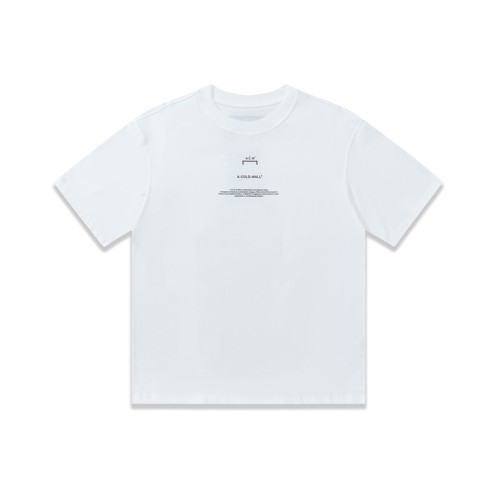 어콜드월 남성 크루넥 화이트 반팔티 - ACW Mens White Short sleeved Tshirts - col62x