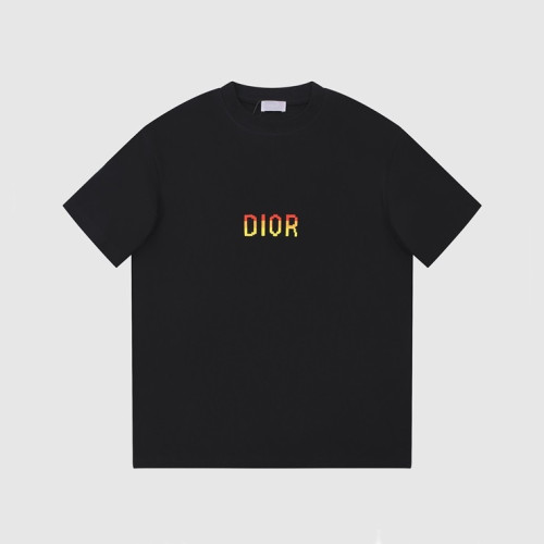 디올 남성 블랙 크루넥 반팔티 - Dior Mens Black Short sleeved Tshirts - di517x