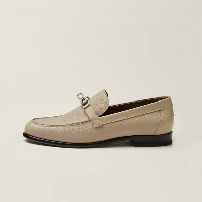 에르메스 여성 베이지 로퍼 - Hermes Womens Beige Loafer - he202x