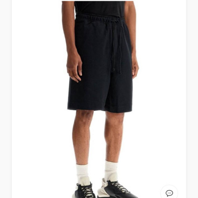 요지야마모토 남성 캐쥬얼 블랙 반바지 - Y3 Mens Black Half-pants - y3-164x