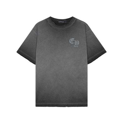 크롬하츠 남성 그레이 크루넥 반팔티 - Chrom Hearts Mens Gray Short sleeved Tshirts - ch159x
