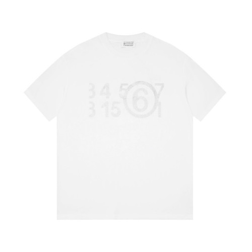 메종마르지엘라 남/녀 크루넥 화이트 반팔티 - Maison Margiela Unisex White Tshirts - mai187x