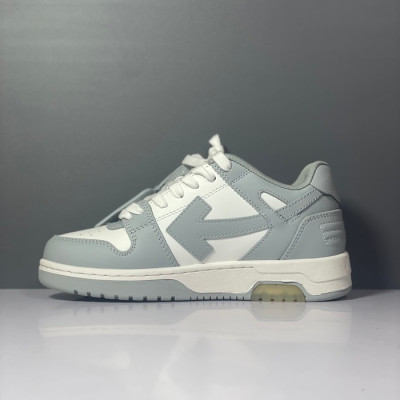 오프화이트 남/녀 시그니처 그레이 스니커즈 - Off-white Unisex Gray Sneakers - of59x