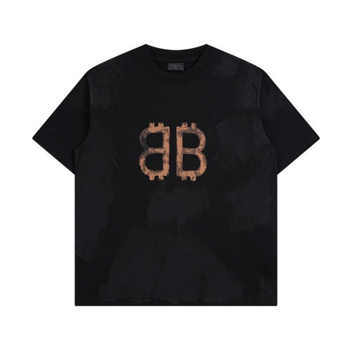 발렌시아가 남성 블랙 크루넥 반팔티 - Balenciaga Mens Black Short sleeved Tshirts - ba501x