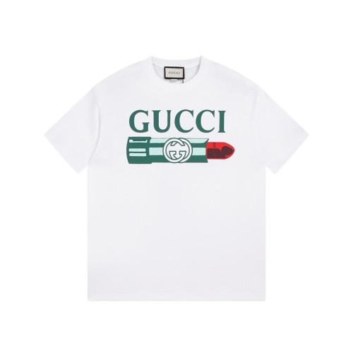 구찌 남/녀 화이트 크루넥 반팔티 - Gucci Unisex White Short sleeved Tshirts - gu793x