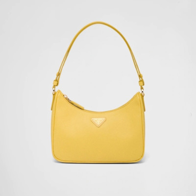 프라다 여성 옐로우 호보백 - Prada Womens Yellow Hobo Bag - pr586x