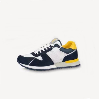 루이비통 남성 네이비 스니커즈 - Louis vuitton Mens Navy Sneakers - lv1471x