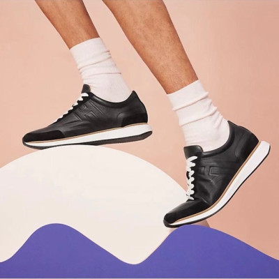 에르메스 남성 블랙 스니커즈 - Hermes Mens Black Sneakers - he230x