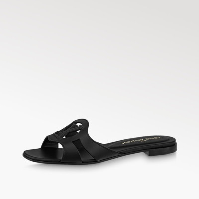 루이비통 여성 블랙 슬리퍼 - Louis vuitton Womens Black Slippers - lv1489x