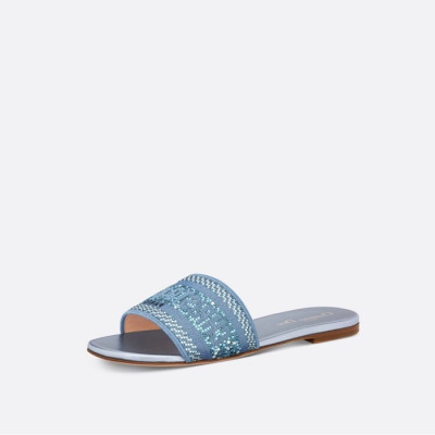 디올 여성 블루 샌들 - Dior Womens Blue Sandals - di568x