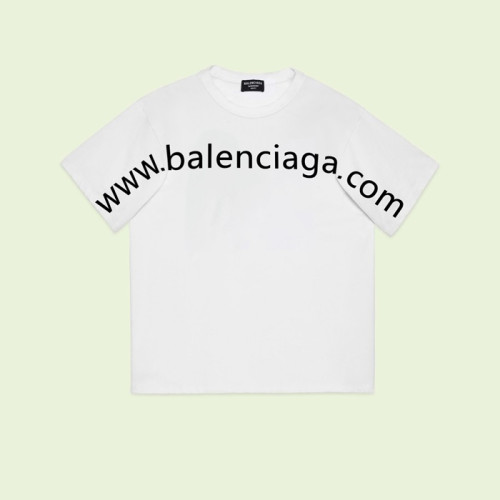 발렌시아가 남성 화이트 크루넥 반팔티 - Balenciaga Mens White Short sleeved Tshirts - ba515x