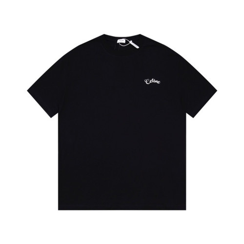 셀린느 남성 크루넥 블랙 반팔티 - Celine Mens Black Short sleeved T-shirts - ce180x