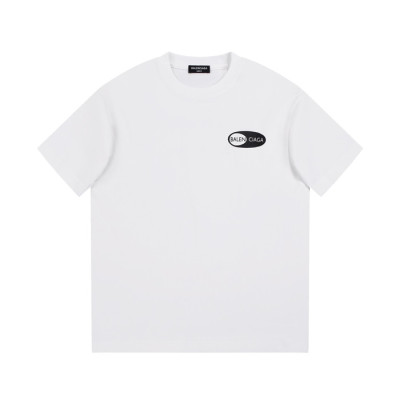 발렌시아가 남성 화이트 크루넥 반팔티 - Balenciaga Mens White Short sleeved Tshirts - ba525x