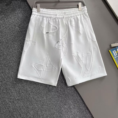 루이비통 남성 화이트 반바지 - Louis vuitton Mens White Half-pants - lv1598x