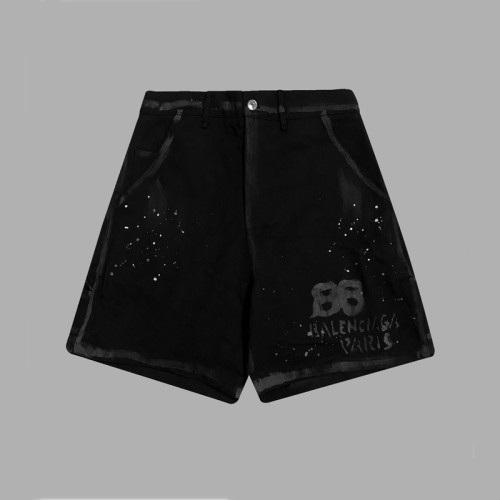 발렌시아가 남성 블랙 반바지 - Balenciaga Mens Black Half-pants - ba530x