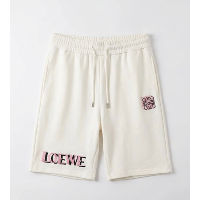 로에베 남성 캐쥬얼 아이보리 반바지 - Loewe Mens Ivory Half-pants - loe769x