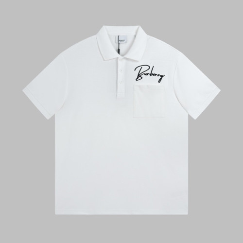 버버리 남성 화이트 폴로 반팔티 - Burberry Mens White Short Sleeved Tshirts - bu231x